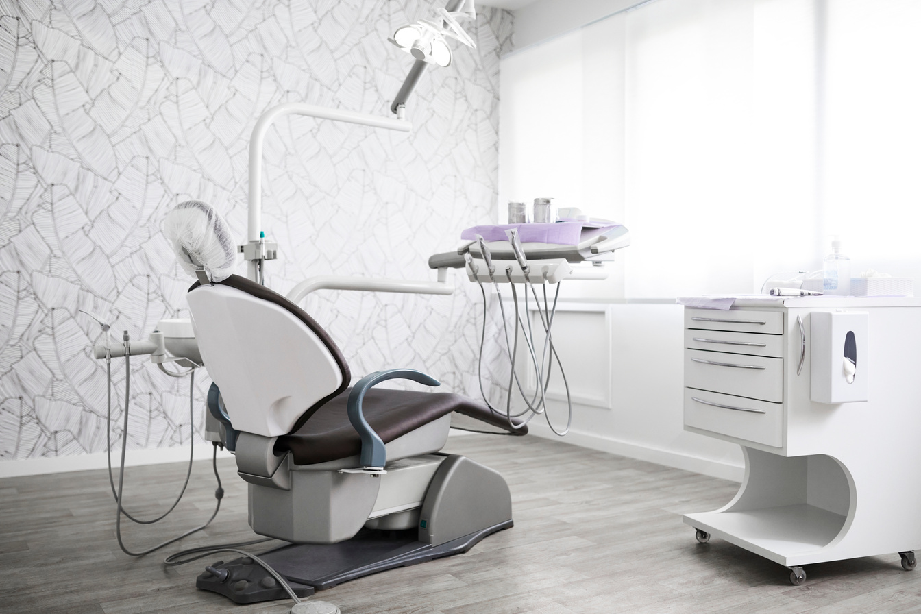 Dental chair in medical clinic